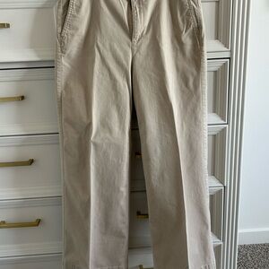 J. Crew Boot-Cut Pants in Light Khaki